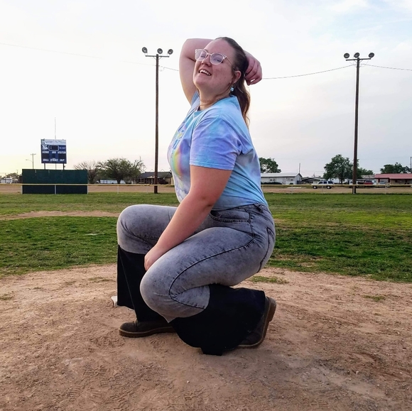 Lucky & Blessed L&B Gray Acid Wash Flare Jeans - Picture 2 of 11